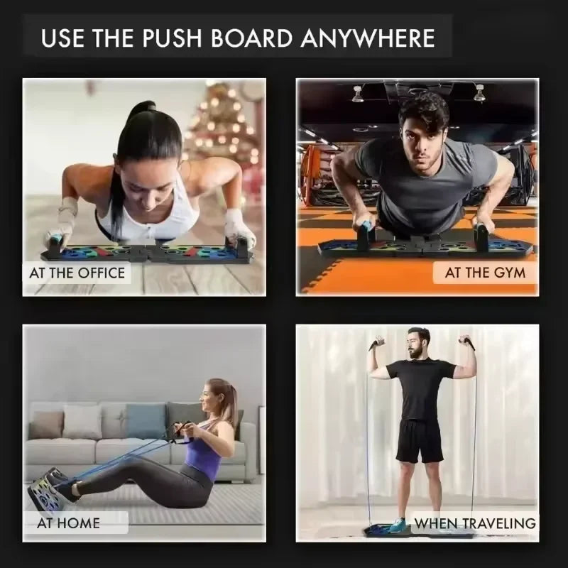 Foldable Multifunctional Push-Up Board Set