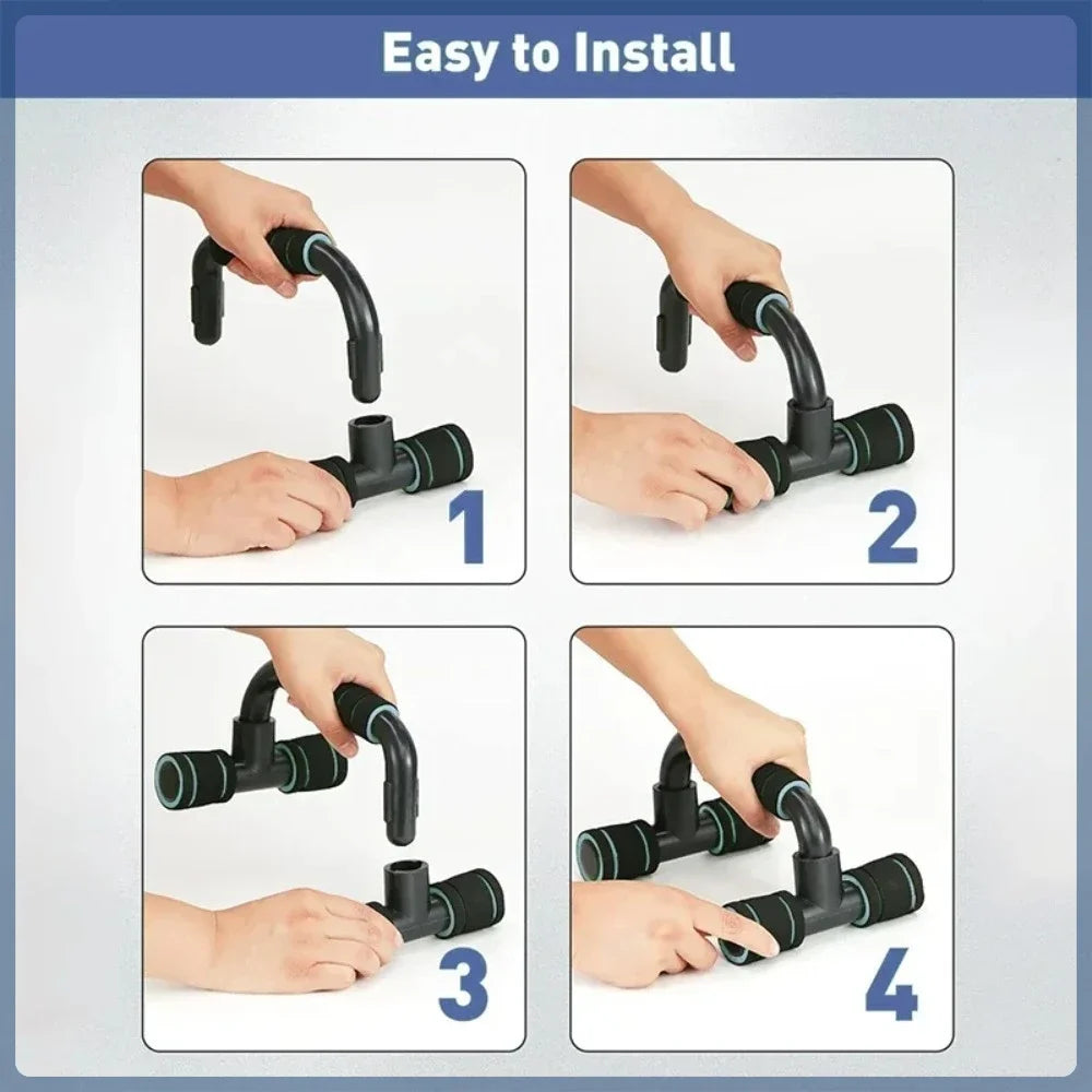 H-Shaped Ergonomic Push-Up Stands