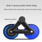 Automatic Rebound Double-Wheel Ab Roller with Knee Pad