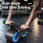 Automatic Rebound Double-Wheel Ab Roller with Knee Pad