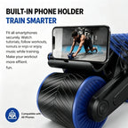 Auto-Rebound Double-Wheel Ab Roller with Phone Holder