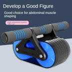 Automatic Rebound Double-Wheel Ab Roller with Knee Pad