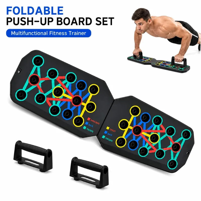 Foldable Multifunctional Push-Up Board Set