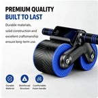 Auto-Rebound Double-Wheel Ab Roller with Phone Holder