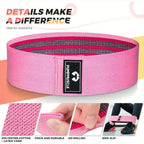 Fabric Resistance Bands Set (Pack of 3)